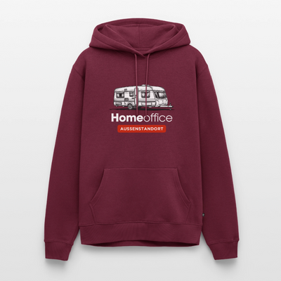 Wohnwagen Homeoffice - Herren Camping Hoodie - Burgunderrot
