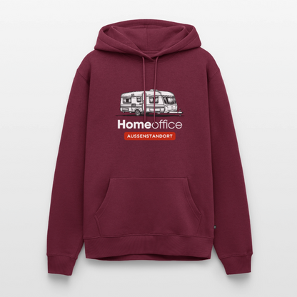 Wohnwagen Homeoffice - Herren Camping Hoodie - Burgunderrot