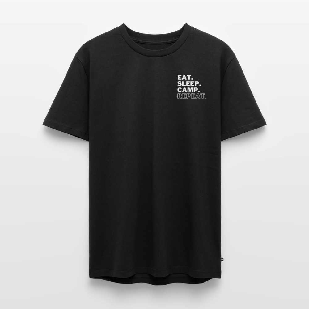 Vanlife mit Hund - Herren Camping T-Shirt - Schwarz