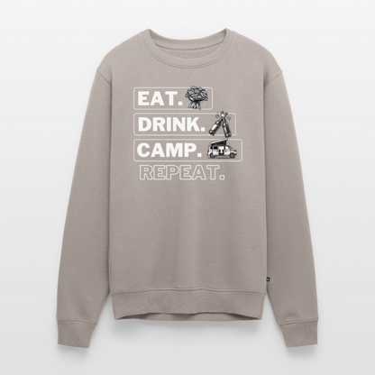 Camping Kreislauf - Herren Camping Sweatshirt - Bulli - Taupe