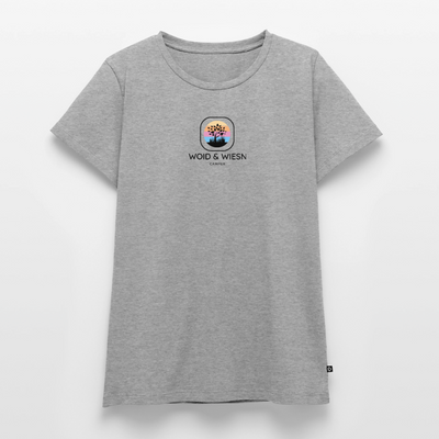 Woid & Wiesn Camper - Damen Camping Hoodie - Grau meliert