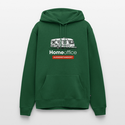Wohnwagen Homeoffice - Herren Camping Hoodie - Flaschengrün