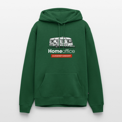 Wohnwagen Homeoffice - Herren Camping Hoodie - Flaschengrün
