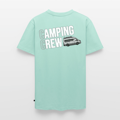Vanlife Camping Crew - Herren Camping T-Shirt - Rückendruck - Mint 