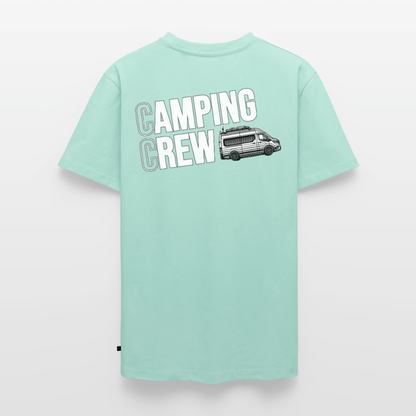 Vanlife Camping Crew - Herren Camping T-Shirt - Rückendruck - Mint 