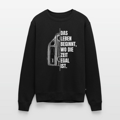Camping ist Zeitlos - Herren Camping Sweatshirt - Vanlife - Schwarz