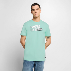 Wohnwagen Camping Crew - Herren Camping T-Shirt - Mint 