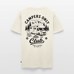 Campers Only Club - Herren Camping T-Shirt - Wohnmobil - Naturweiß