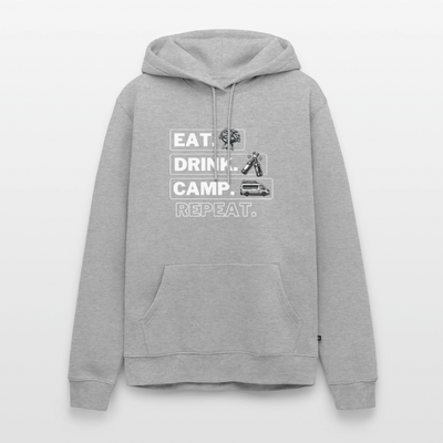 Eat Drink Camp - Herren Camping Hoodie - Vanlife - Grau meliert