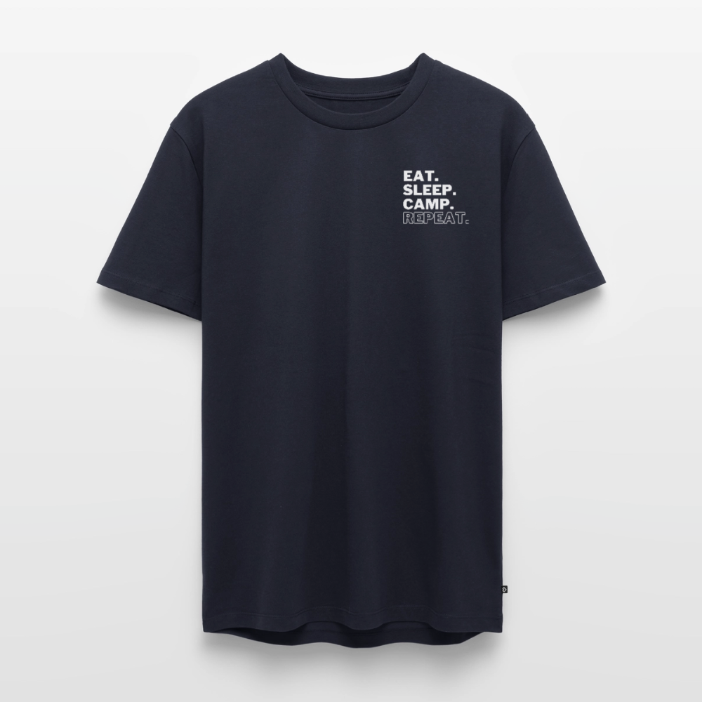 Vanlife mit Hund - Herren Camping T-Shirt - Navy