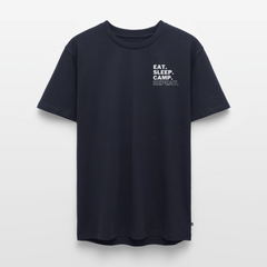 Eat Sleep Camp Repeat - Herren Camping T-Shirt - Navy
