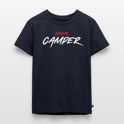 Junior Camper - Kinder Camping T-Shirt - Navy