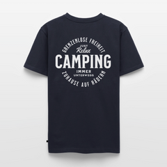 Grenzenlose Freiheit - Herren Camping T-Shirt - Navy