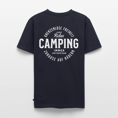Grenzenlose Freiheit - Herren Camping T-Shirt - Navy