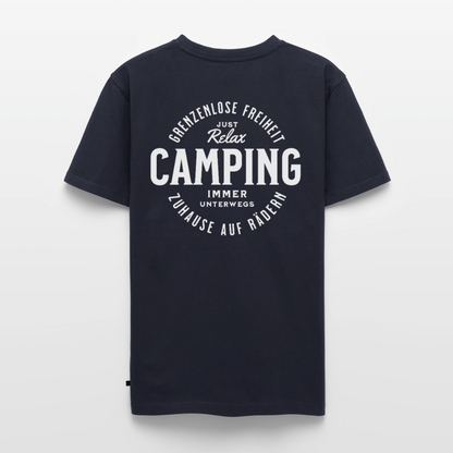 Grenzenlose Freiheit - Herren Camping T-Shirt - Navy