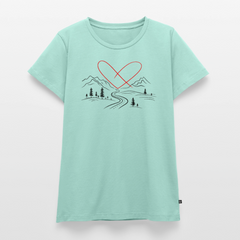 Naturliebe - Damen Camping T-Shirt - Mint 