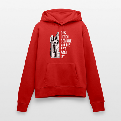 SPOD - Camping ist Zeitlos - Damen Camping Hoodie - Wohnmobil - Rot