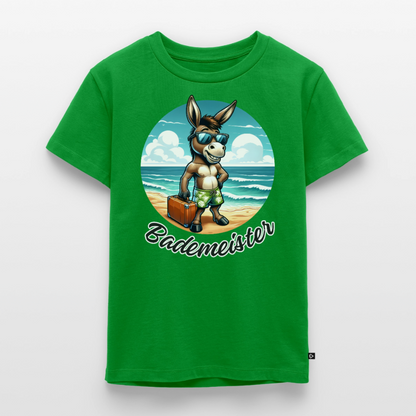 Bademeister - Kinder Camping T-Shirt - Grün