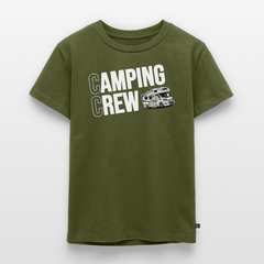 Wohnmobil Camping Crew - Kinder Camping T-Shirt - Khaki