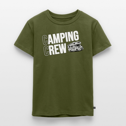 Wohnmobil Camping Crew - Kinder Camping T-Shirt - Khaki