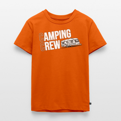 Wohnwagen Camping Crew - Kinder Camping T-Shirt - Orange 