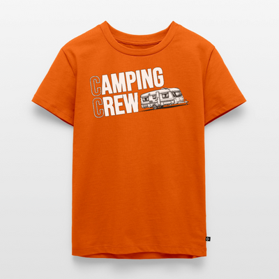 Wohnwagen Camping Crew - Kinder Camping T-Shirt - Orange 