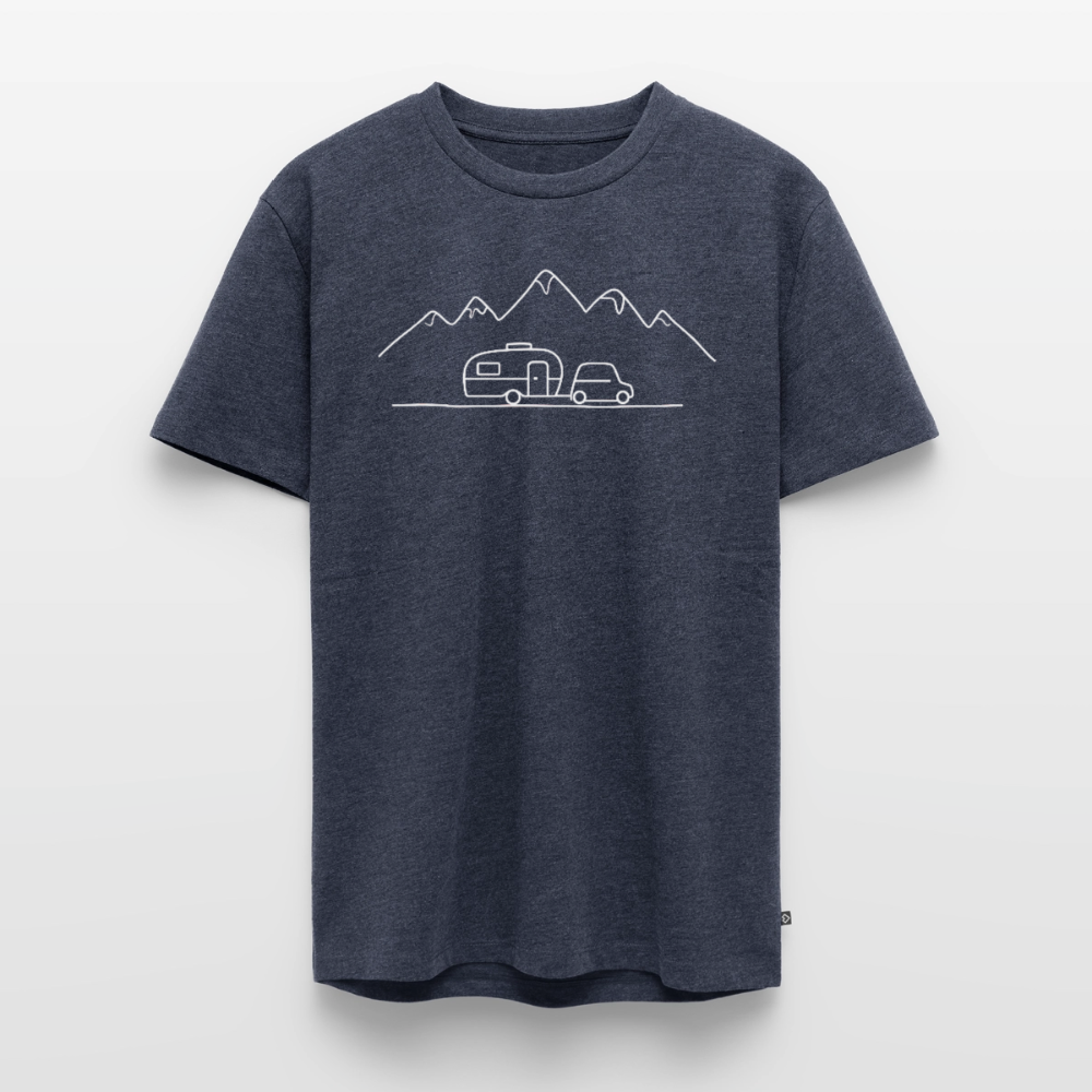 Keep it simple - Herren Camping T-Shirt - Jeansblau 