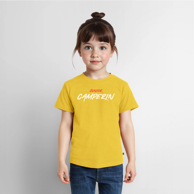 Junior Camperin - Kinder Camping T-Shirt - Sonnengelb