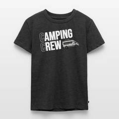 Vanlife Camping Crew - Kinder Camping T-Shirt - Anthrazit meliert