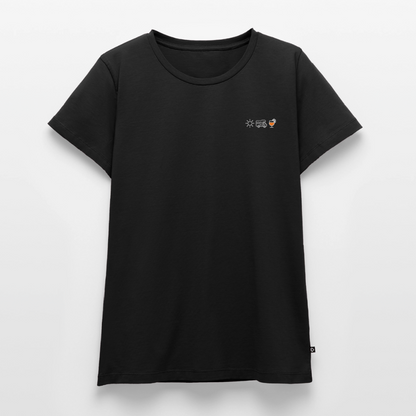 Sonne Wohnmobil Aperol - Damen Camping T-Shirt - Schwarz