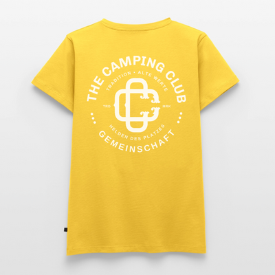 Camping Club - Damen Camping T-Shirt - Sonnengelb