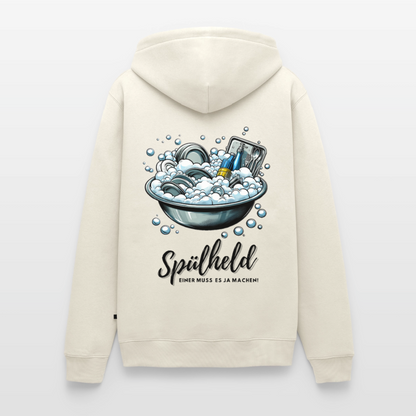 Camping Spülheld - Herren Camping Hoodie - Naturweiß