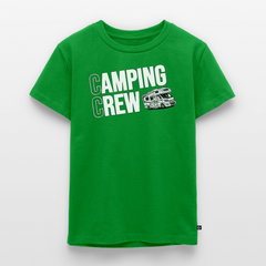 Wohnmobil Camping Crew - Kinder Camping T-Shirt - Grün