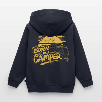 Born to be a Camper - Kinder Camping Hoodie - Navy