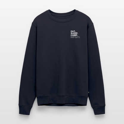 Eat Sleep Camp Repeat - Herren Camping Sweatshirt - Navy