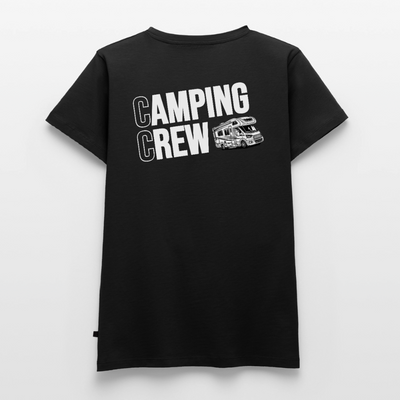 Wohnmobil Camping Crew - Damen Camping T-Shirt - Schwarz