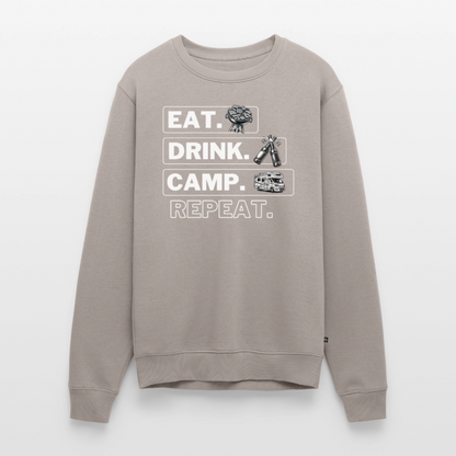Camping Kreislauf - Herren Camping Sweatshirt - Wohnmobil - Taupe