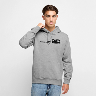 Evolution Wohnmobil - Herren Camping Hoodie - Grau meliert