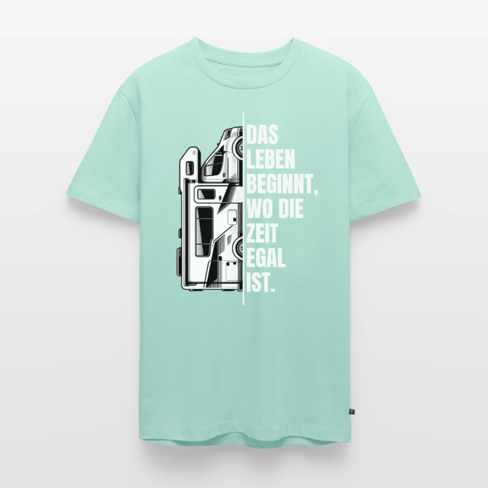 Camping ist Zeitlos - Herren Camping T-Shirt - Wohnmobil - Mint 
