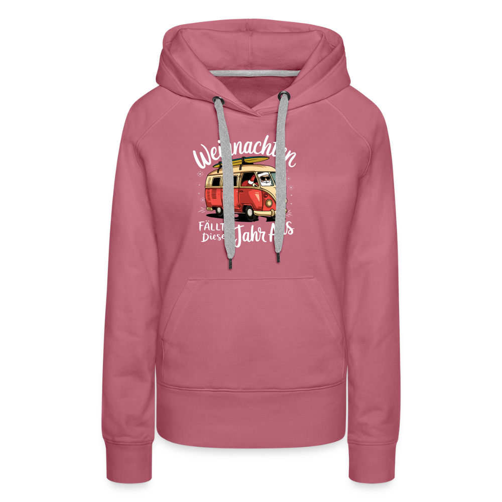 Kein Weihnachten - Damen Camping Hoodie - Malve