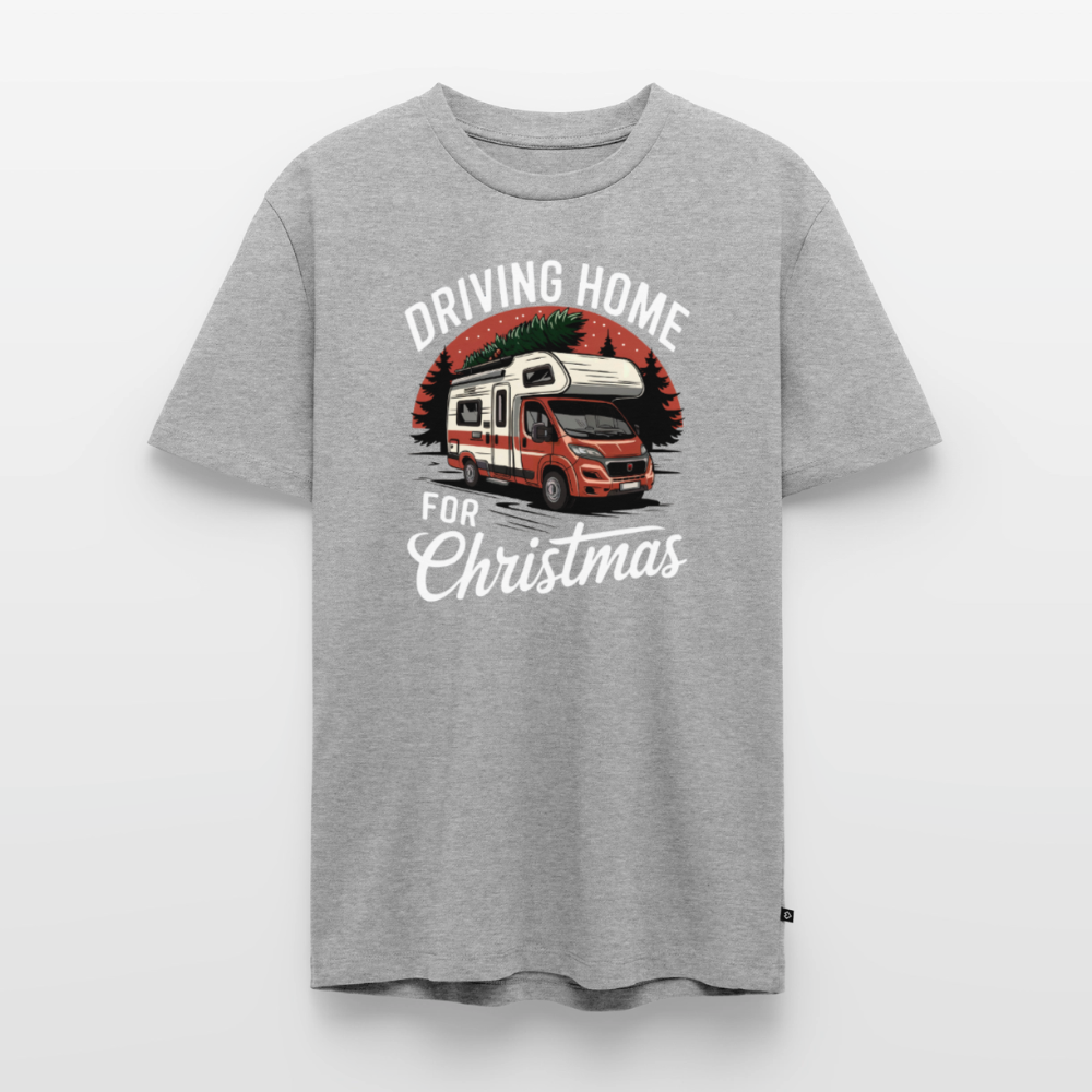 Driving Home - Herren Camping T-Shirt - Grau meliert