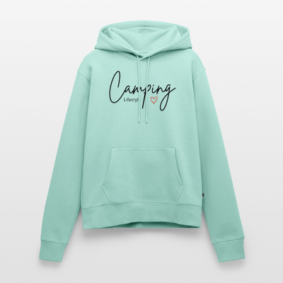 Camping Lifestyle Liebe - Damen Camping Hoodie - Mint