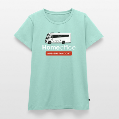 Vollintegriert Homeoffice - Damen Camping T-Shirt - Mint 