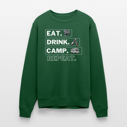 Camping Kreislauf - Herren Camping Sweatshirt - Wohnmobil - Flaschengrün