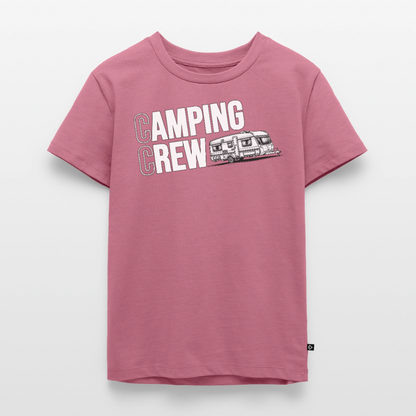 Wohnwagen Camping Crew - Kinder Camping T-Shirt - Mauve