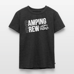 Wohnmobil Camping Crew - Kinder Camping T-Shirt - Anthrazit meliert