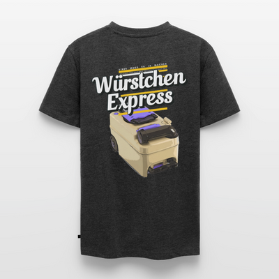 Würstchen Express - Herren Camping T-Shirt - Anthrazit meliert