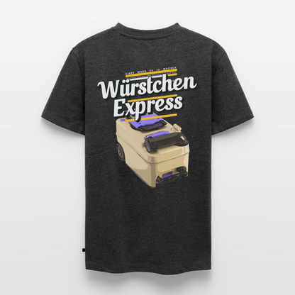 Würstchen Express - Herren Camping T-Shirt - Anthrazit meliert