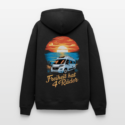Freiheit hat 4 Räder - Herren Camping Hoodie - Vanlife - Schwarz