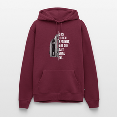 Camping ist Zeitlos - Herren Camping Hoodie - Vanlife - Burgunderrot